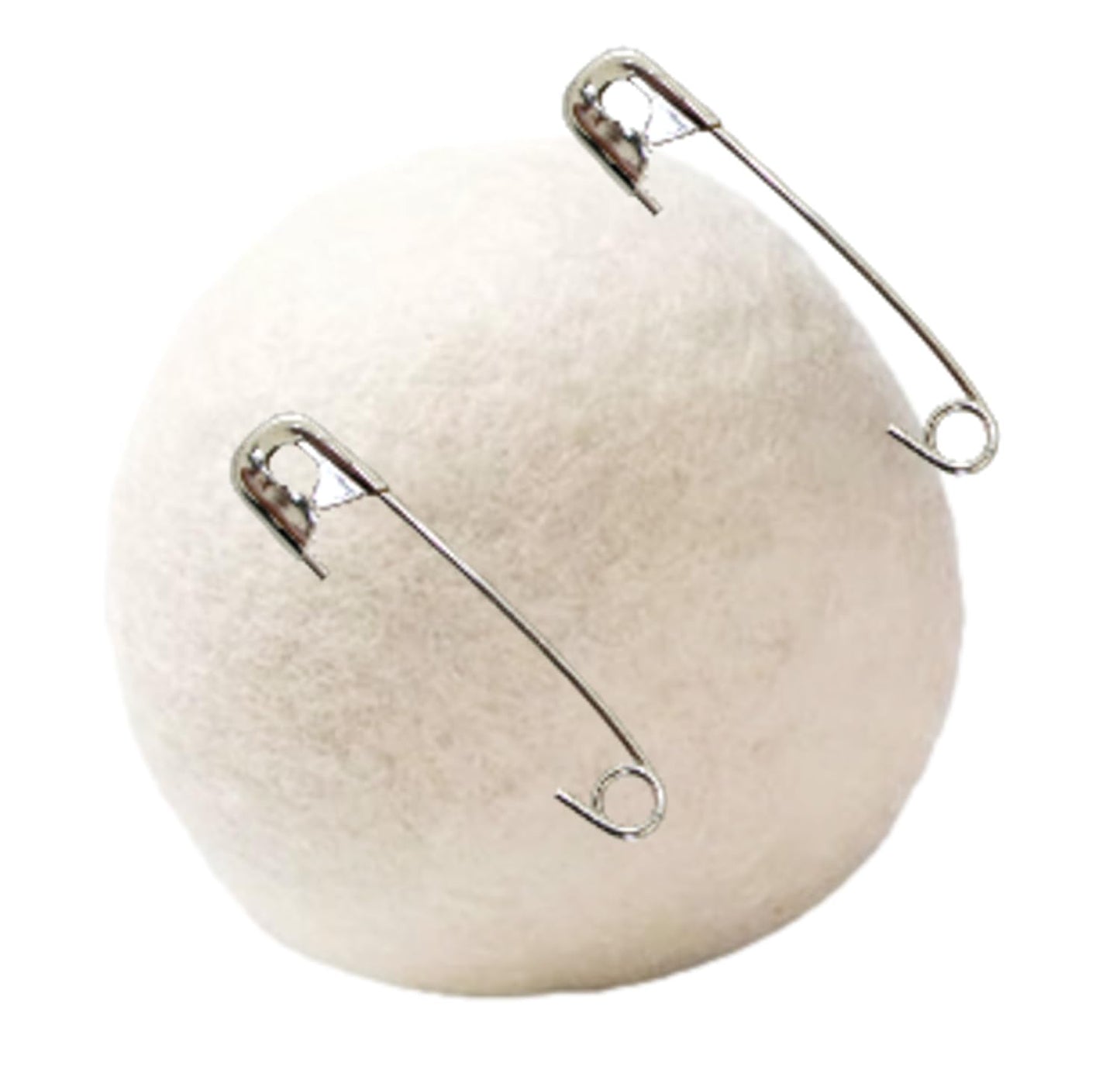 Wool Dryer Balls (6 XL) plus 2 inch Steel SAFETY PINS (12) to Prevent Static, Replace Dryer Sheets with Natural Fabric Softener, Reusable, Reduces Drying Time and Clothing Wrinkles | Ultra Essentials