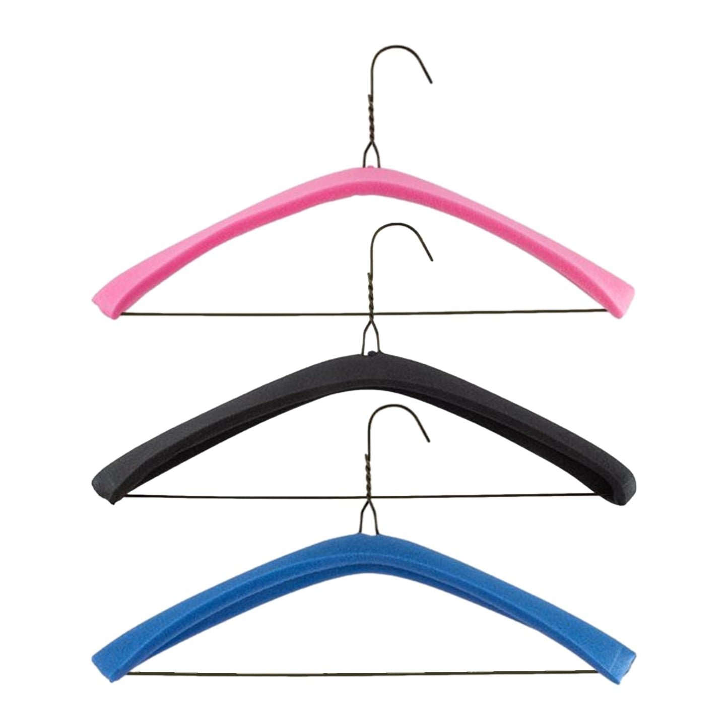 Foam Hanger Covers, Extra Thick, 3/8" Sweaters, Suit Jackets, Coats, Blazers, Silk Blouses, Shirts, Delicates & Dresses, Designed for Thin Wire or Felt Hangers, Closet Organizer