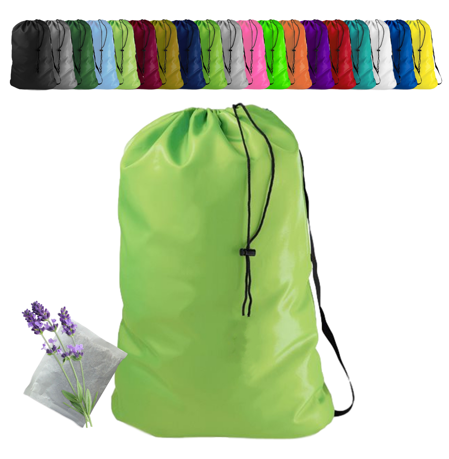 Heavy Duty Laundry Bag w/Shoulder Strap by Ultra Essentials, XXL 30" X 40" Tear Resistant Utility Bags, Dorm Hamper, Camping Tent, Sports Ball, Clothes, Yarn Storage, 1 Lavender Sachet