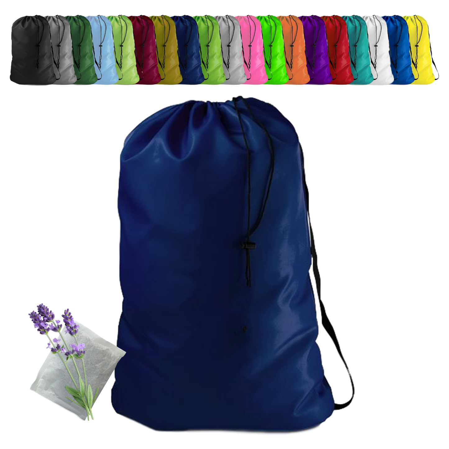 Heavy Duty Laundry Bag w/Shoulder Strap by Ultra Essentials, XXL 30" X 40" Tear Resistant Utility Bags, Dorm Hamper, Camping Tent, Sports Ball, Clothes, Yarn Storage, 1 Lavender Sachet