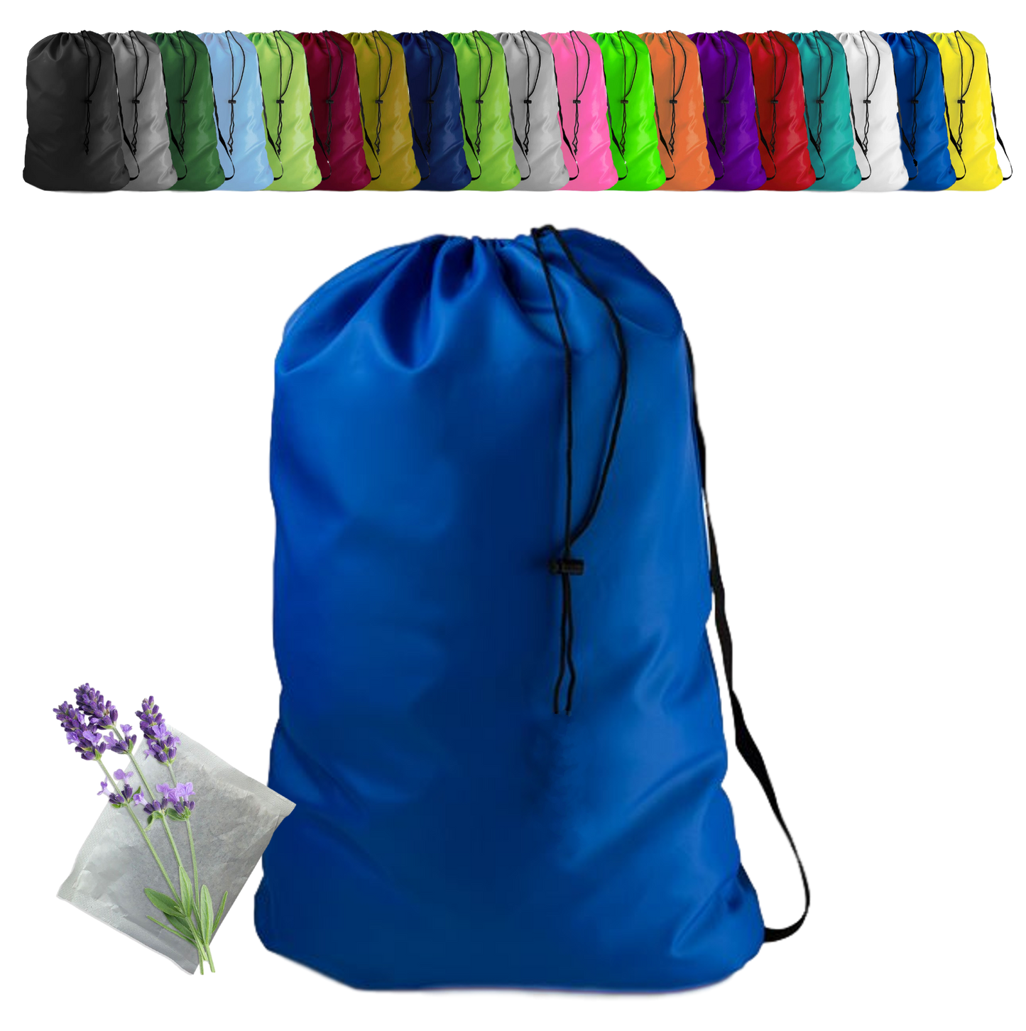 Heavy Duty Laundry Bag w/Shoulder Strap by Ultra Essentials, XXL 30" X 40" Tear Resistant Utility Bags, Dorm Hamper, Camping Tent, Sports Ball, Clothes, Yarn Storage, 1 Lavender Sachet