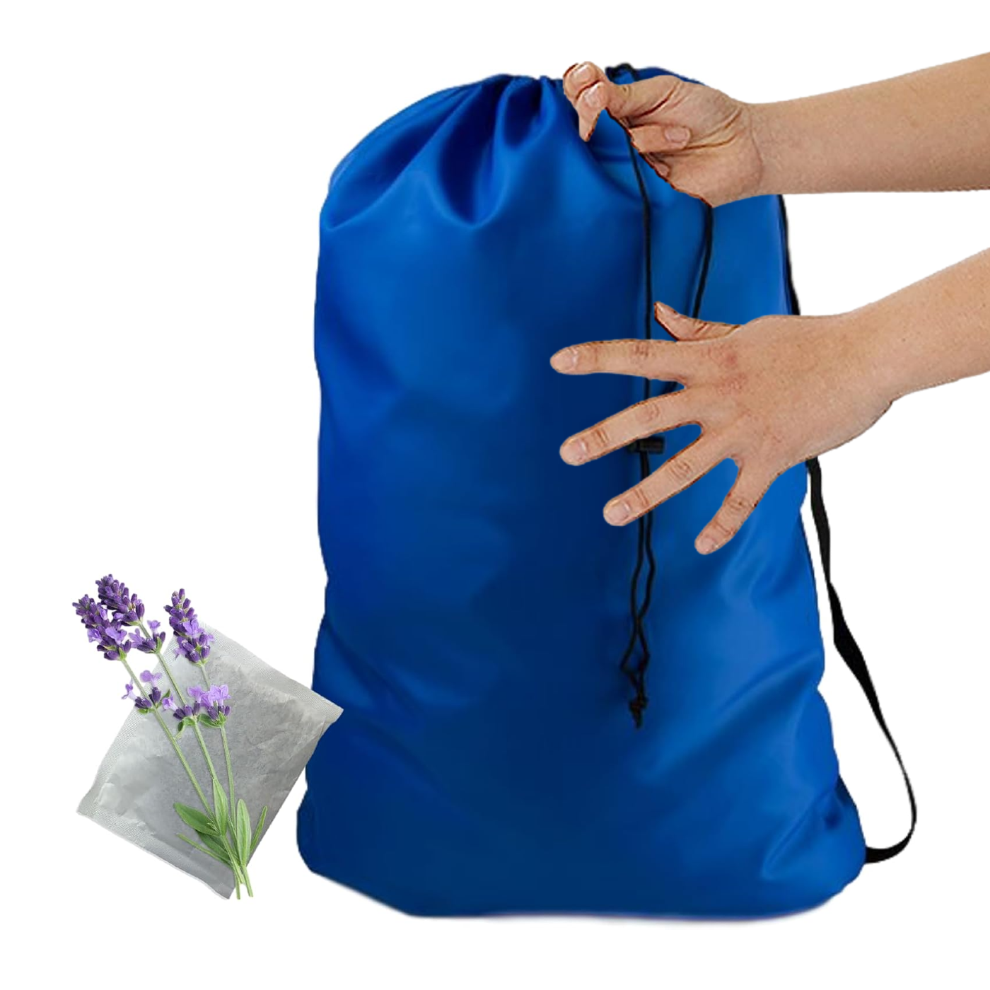 A++Heavy Duty Laundry Bag w/Shoulder Strap by Ultra Essentials, XL 24" X 36" Tear Resistant Utility Bags, Dorm Hamper, Camping Tent, Sports Ball, Clothes, Yarn Storage, 1 Lavender Sachet